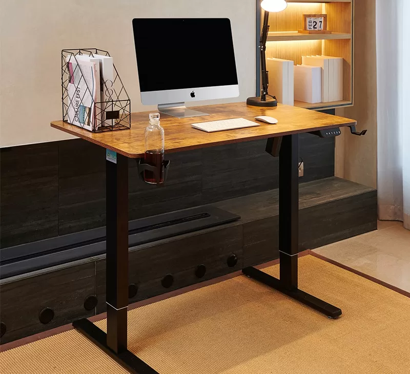 Single Motor Dual Column Electric Standing Desk