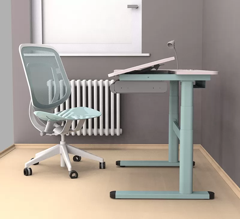 Dual-Motor Triple-Segmented Upright Study Desk